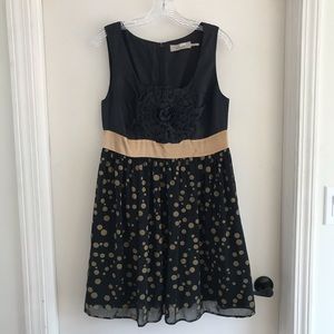 Burlapp Anthropologie Polka Dot and Floral Dress